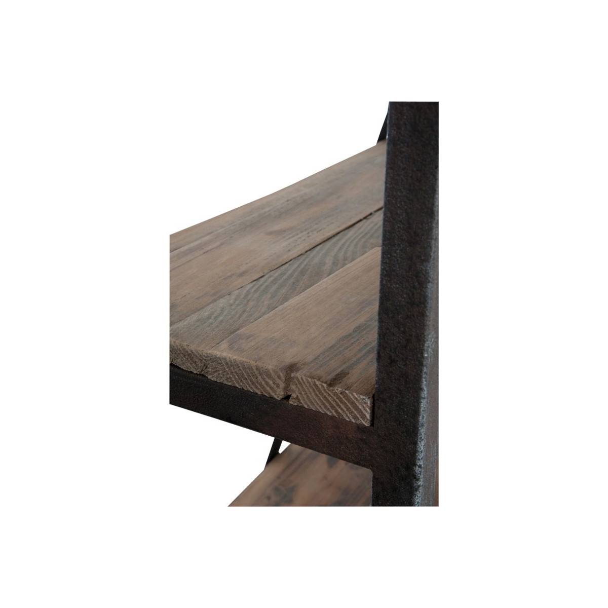 Etagère 4 Niveaux "Echelle" 243cm Naturel & Noir - Image 5