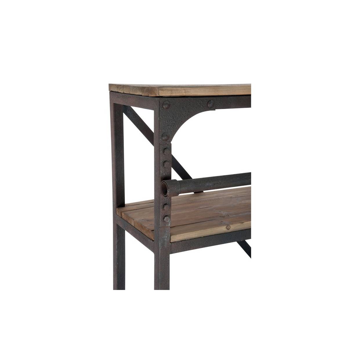 Etagère 4 Niveaux "Echelle" 243cm Naturel & Noir - Image 6