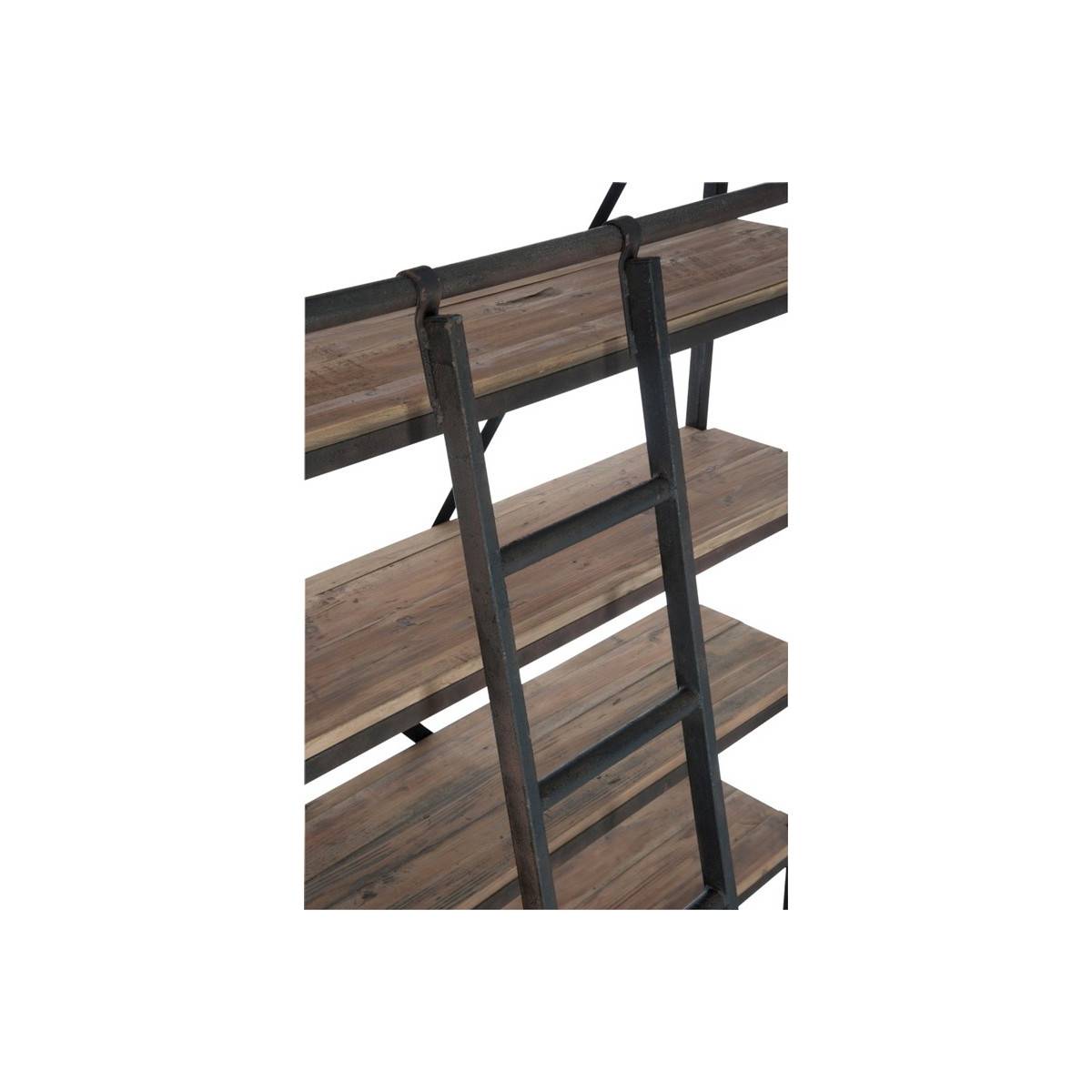 Etagère 4 Niveaux "Echelle" 243cm Naturel & Noir - Image 7