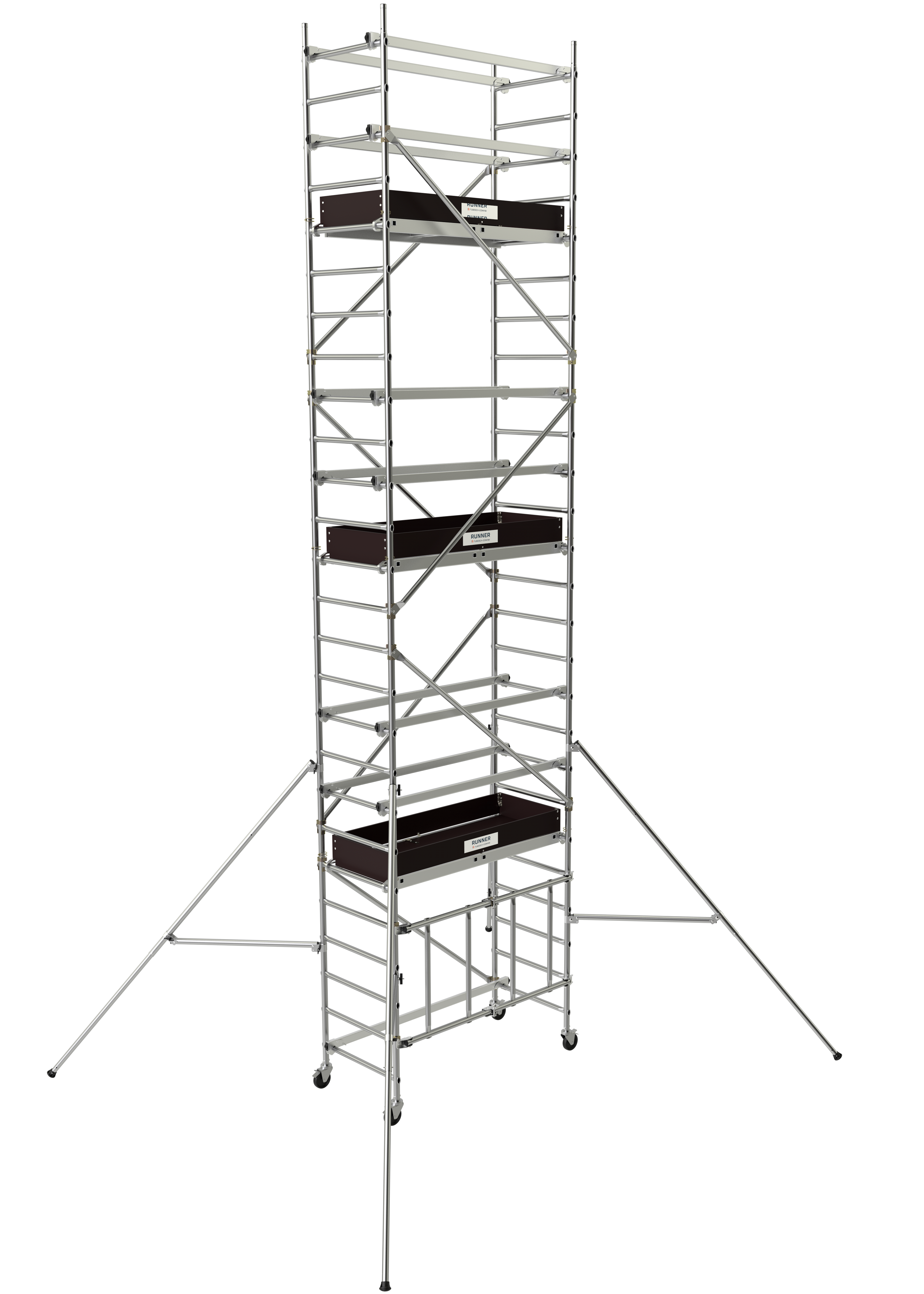 Echaffaudage roulant aluminium RUNNER 7.60M | 22408561 - Tubesca - Image 1