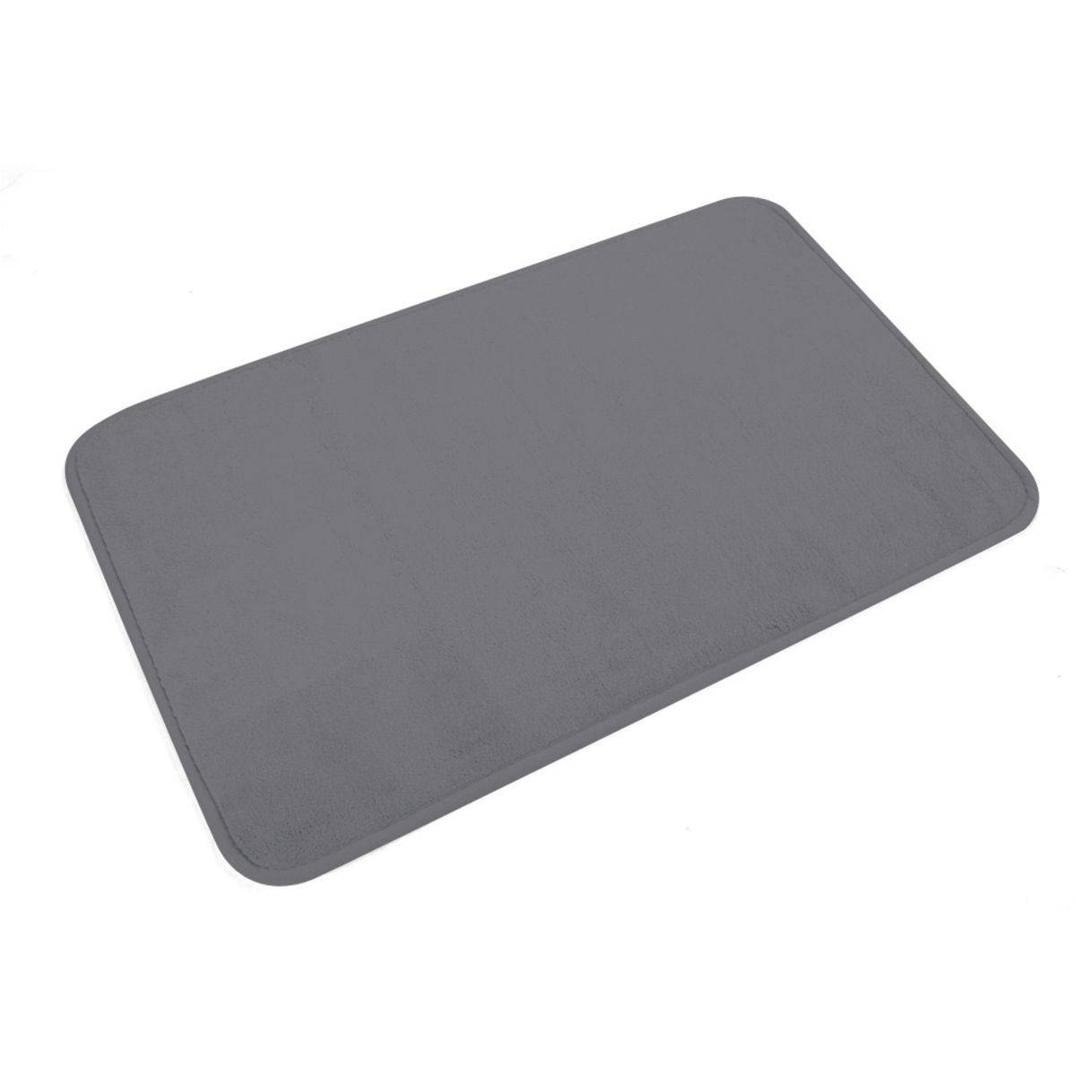 Tapis de Bain Microfibre "Vitamine II" 45x75cm Anthracite - Image 1