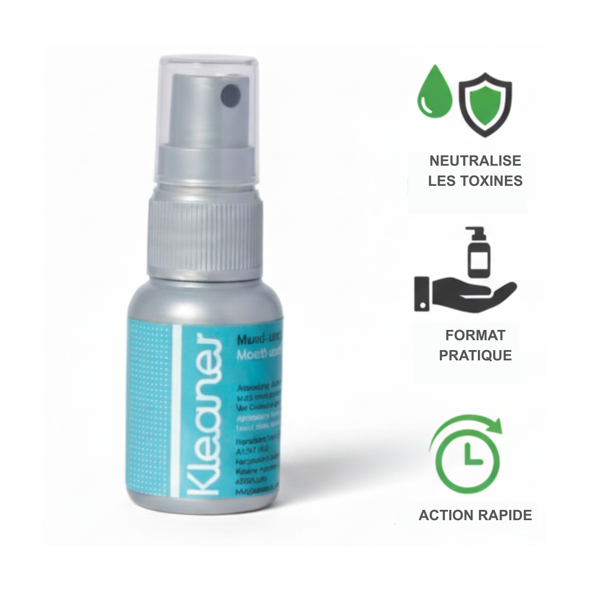 Sans Marque - Spray anti-toxines - Kleaner - 30ml - Nettoyage rapide et efficace - Image 4