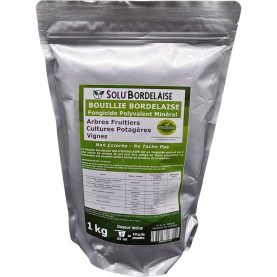 Solu'Bordelaise - Cloque du Pêcher - 5 kg de Bouillie Bordelaise Non Colorée - Polyvalent à base de Sulfate de Cuivre 200 g/kg - Doseur Inclus - Image 5