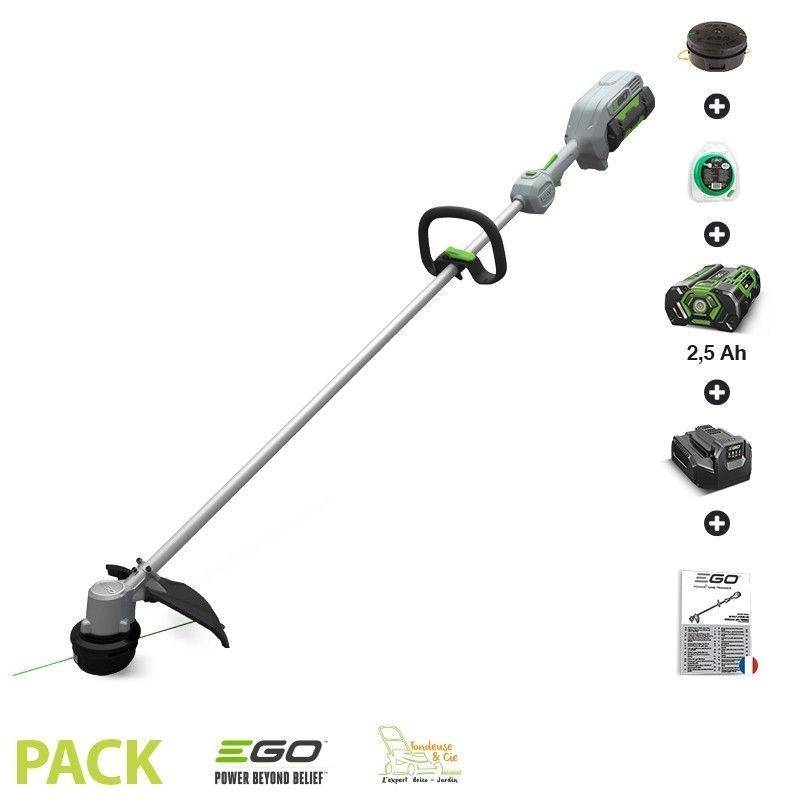 Pack coupe bordure sans fil EGO POWER à tête de coupe 33 cm batterie lithium 56V 2,5 Ah et chargeur - ST1300E - Image 1