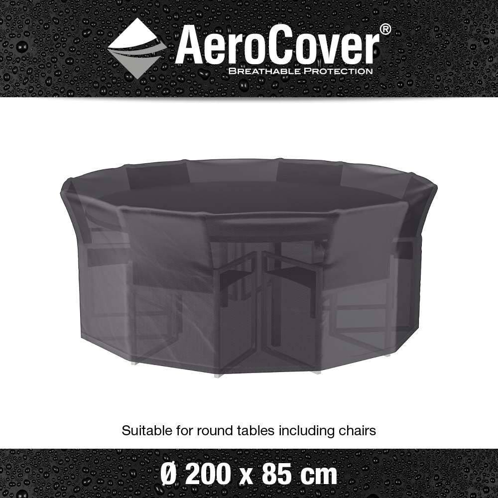 Housse de protection respirante pour table de jardin Pour table Ø200xH85 cm - Image 4
