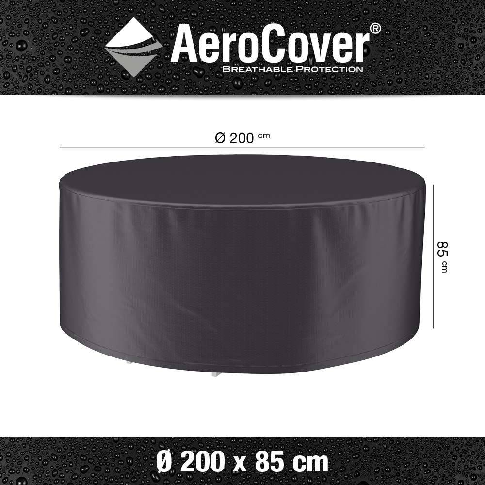 Housse de protection respirante pour table de jardin Pour table Ø200xH85 cm - Image 3