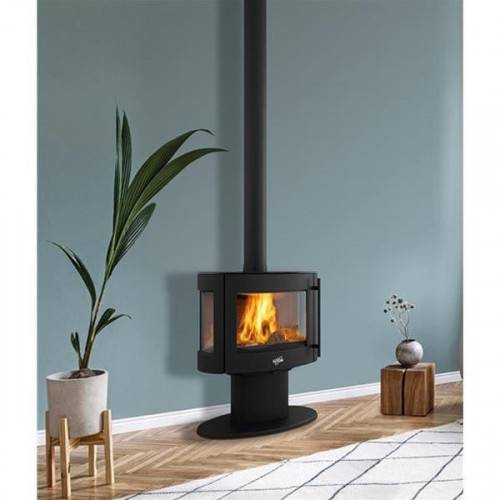 Poêle à bois GODIN Le Coggia 9kW - Noir - 388142 - Image 2
