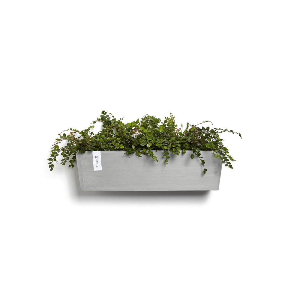 Ecopots - Pot suspension mural Manhattan Wall L Blanc Gris - 55 x 17,2 x H. 15 cm - 9,2 L ECOPOTS - Image 3