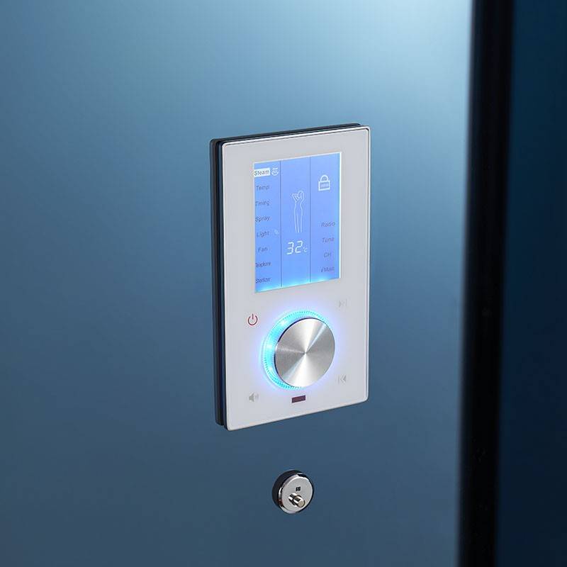 Cabine douche hammam XDUAL 160 BLUE Archipel® - 160x90 cm - Image 8