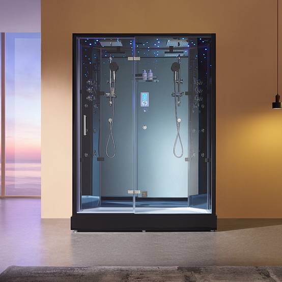 Cabine douche hammam XDUAL 160 BLUE Archipel® - 160x90 cm - Image 1
