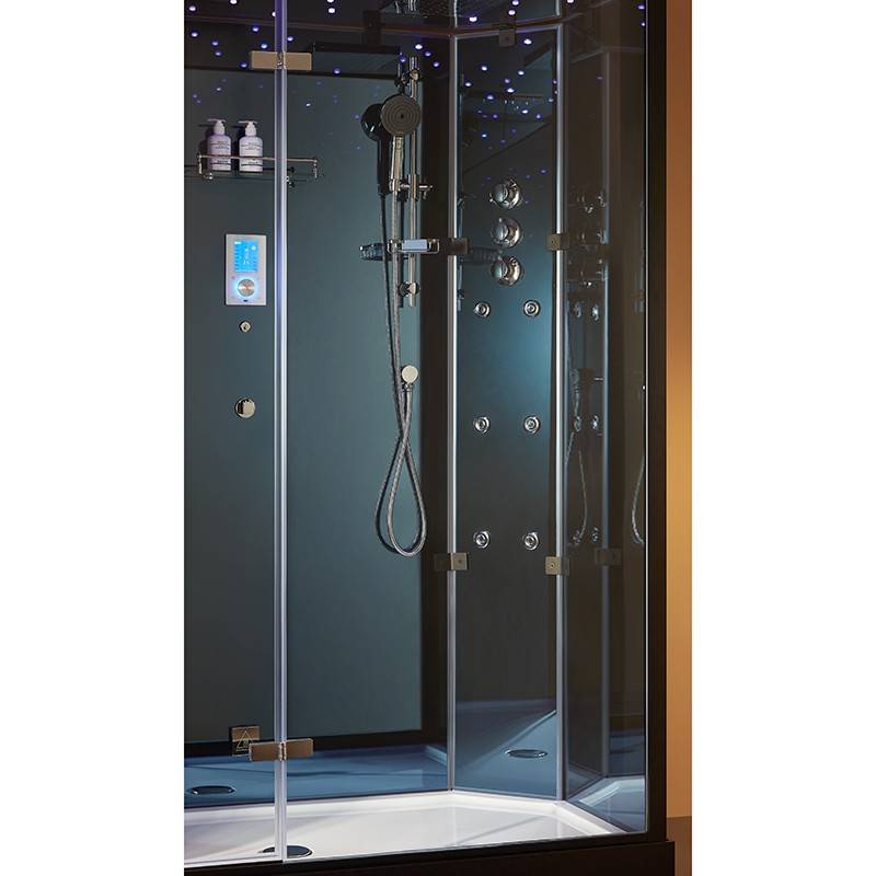 Cabine douche hammam XDUAL 160 BLUE Archipel® - 160x90 cm - Image 5