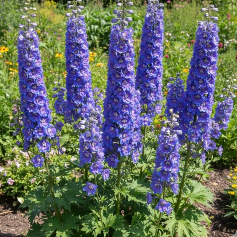 Pied-d'alouette Blue Jay, Delphinium à fleurs Bleue/ - feuillage Caduc - Godet - 5/20 cm - Image 1