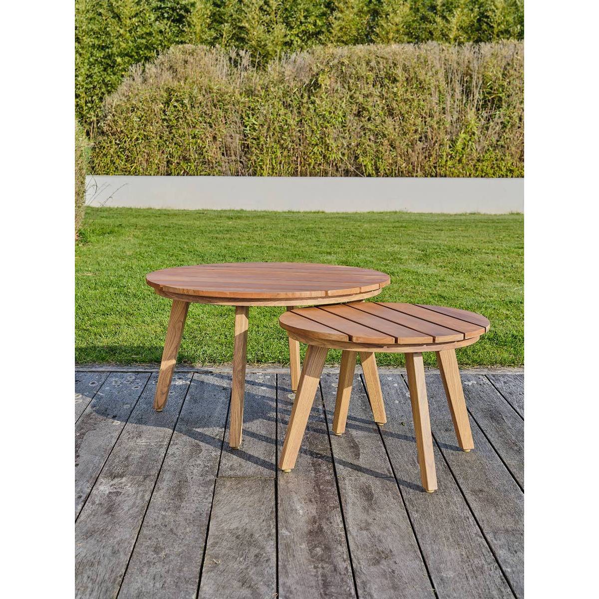 Dcb Garden - Salon de Jardin 5 Places "Palmas" 188cm Naturel & Gris - Image 5