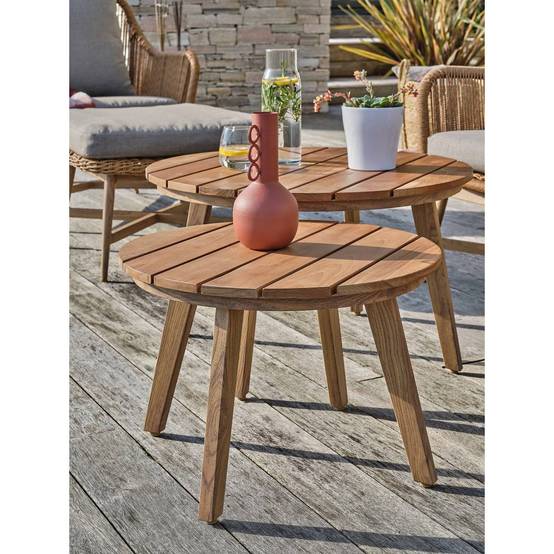 Dcb Garden - Salon de Jardin 5 Places "Palmas" 188cm Naturel & Gris - Image 10