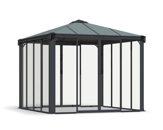 Canopia by Palram - Canopia Tonnelle de jardin fermée Ledro 3X3 Gris - Image 1
