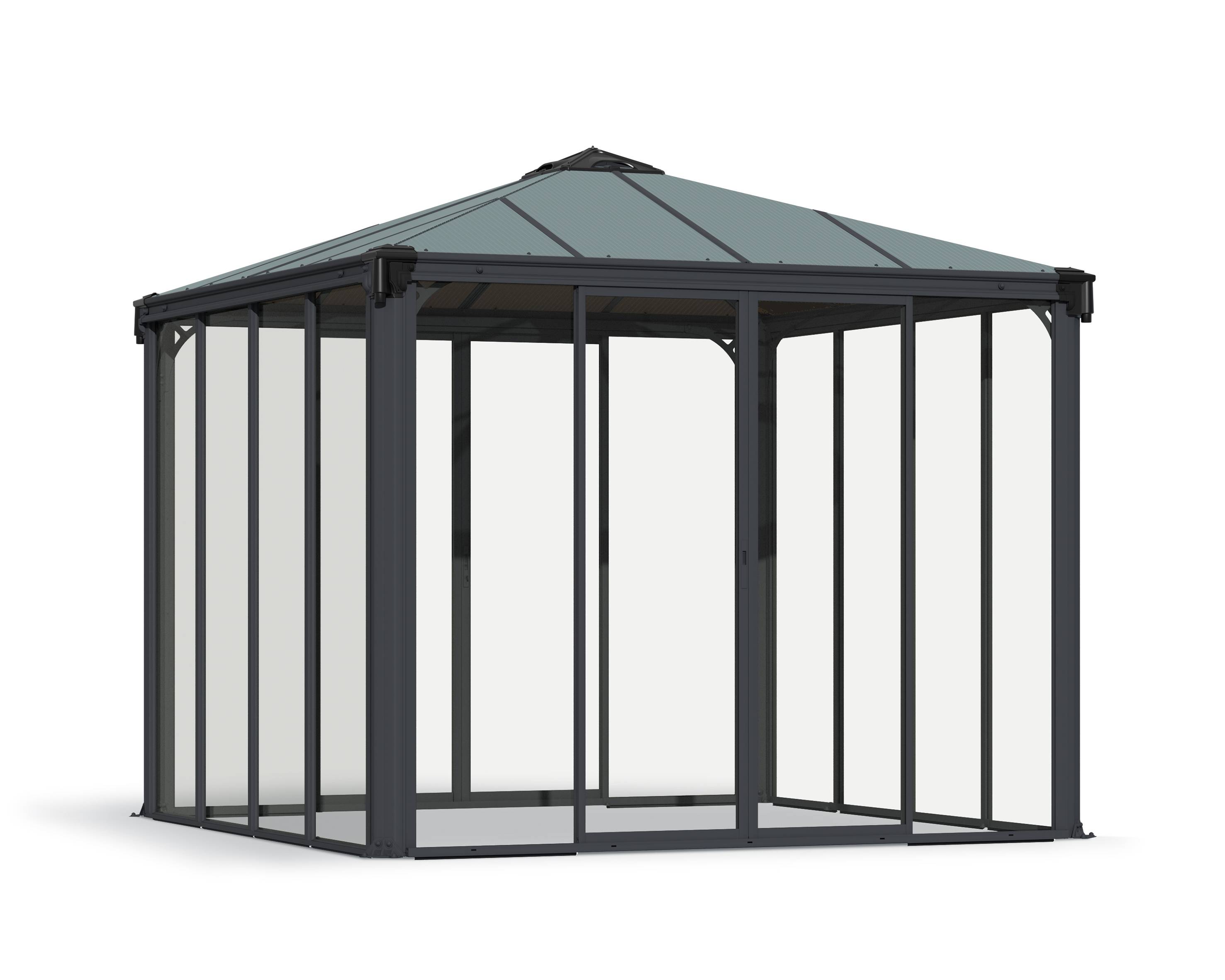 Canopia by Palram - Canopia Tonnelle de jardin fermée Ledro 3X3 Gris - Image 1