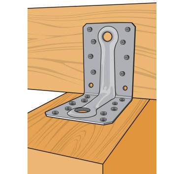 Équerre mixte renforcée SIMPSON - A65xB88xC88x2mm - ABR9020 - Image 3