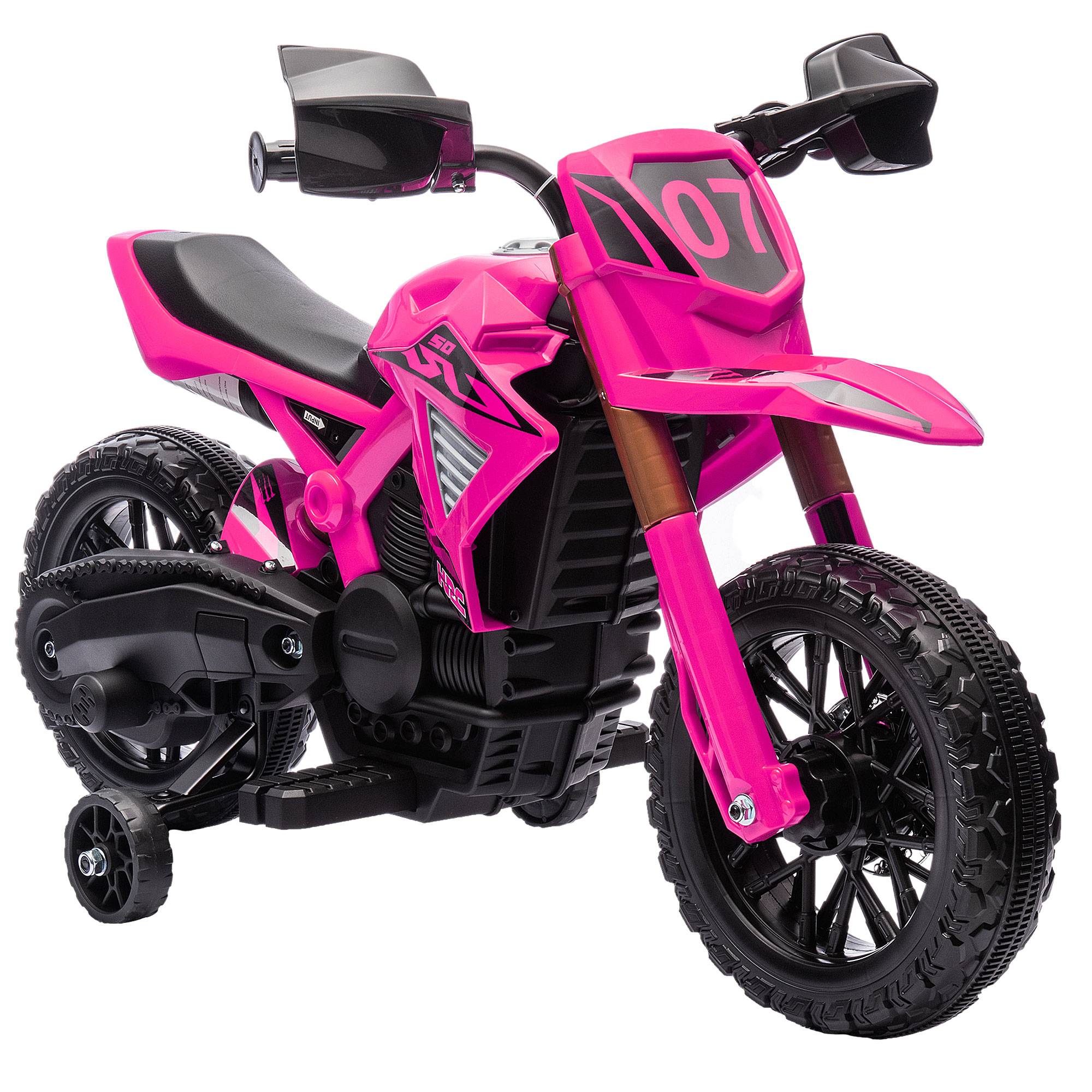 Moto Cross Électrique Enfants 6-10 Ans Red Fighter - Moto Enfant a Batterie 24V + Jantes en Métal + Roues Gonflables + Accélération Progressive du Poing + Frein à Tambour + 11