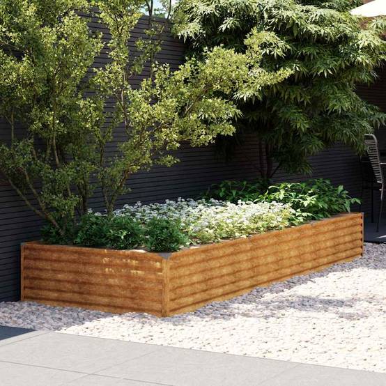 Vidaxl - Lit surélevé de jardin 291x100x36 cm acier corten vidaXL 151995 - Image 1