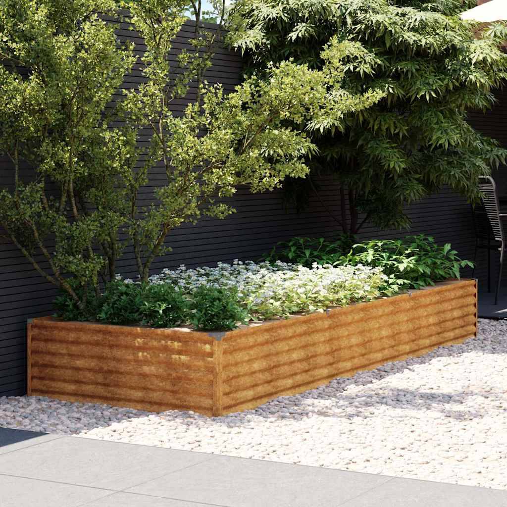 Vidaxl - Lit surélevé de jardin 291x100x36 cm acier corten vidaXL 151995 - Image 1