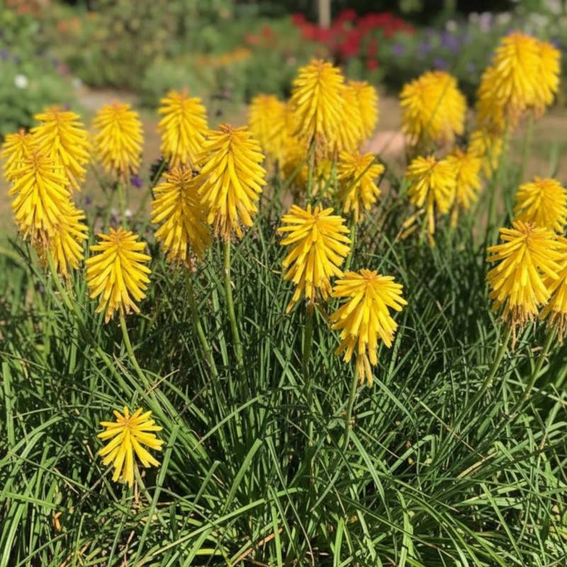Kniphofia, Tison de Satan Banana Popsicle® à fleurs Jaune/ - feuillage Caduc - Godet - 5/20 cm - Image 1