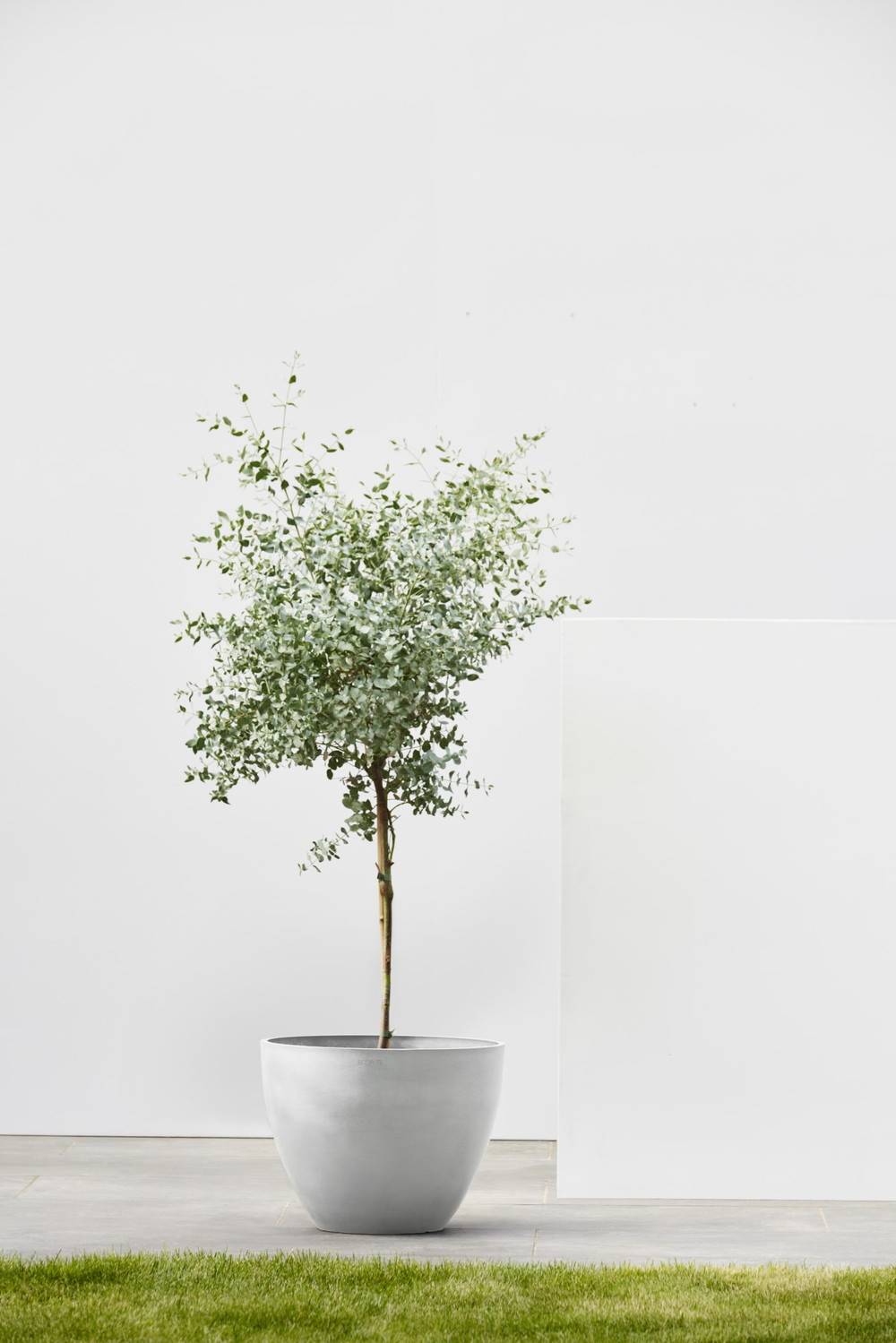 Ecopots - Pot Rond Antwerp 40 Blanc Gris - Ø 40 x H. 30 cm - 25 L ECOPOTS - Image 5