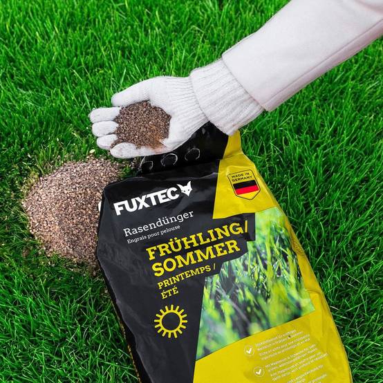 FUXTEC - Engrais gazon printemps été FUXTEC FX-RDFS10 NPK organo-minéral avec magnésium et soufre 10 kg 2x5kg - Image 2