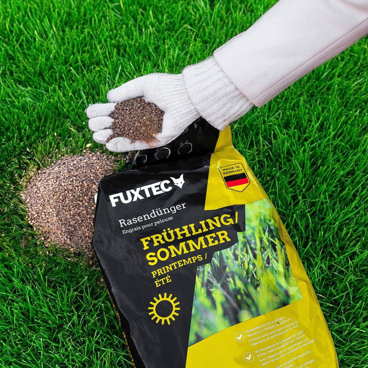FUXTEC - Engrais gazon printemps été FUXTEC FX-RDFS10 NPK organo-minéral avec magnésium et soufre 10 kg 2x5kg - Image 2