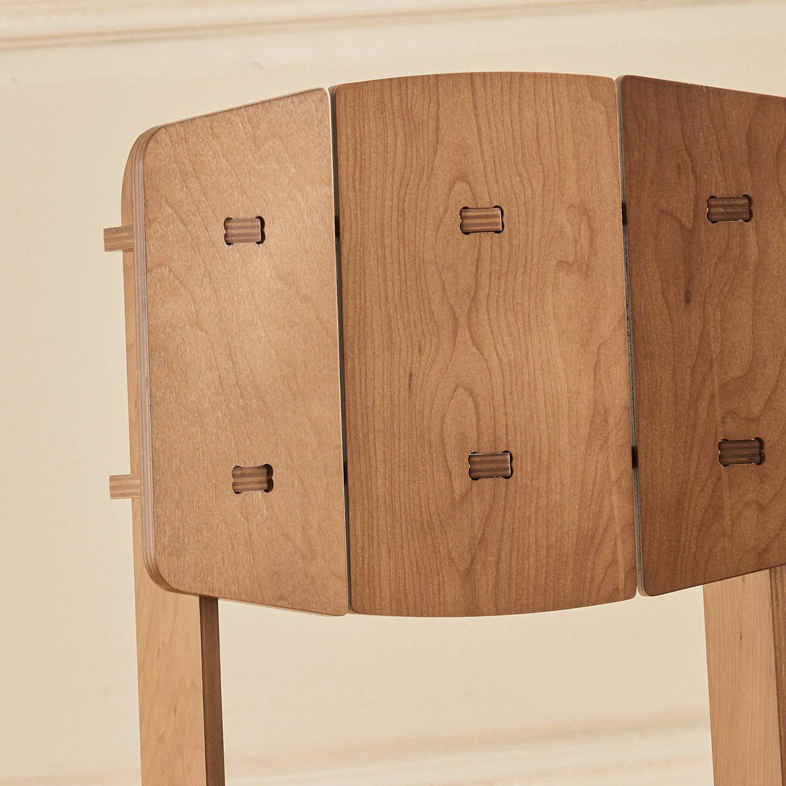 Chaise Confortable en Bois avec Structure à Tenon et Mortaise Marron HFST01-BR - Image 9