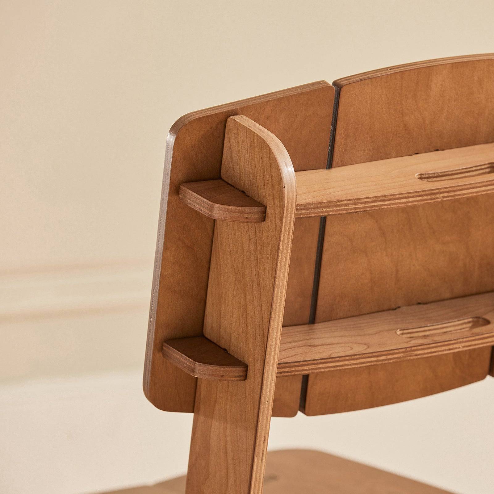 Chaise Confortable en Bois avec Structure à Tenon et Mortaise Marron HFST01-BR - Image 7