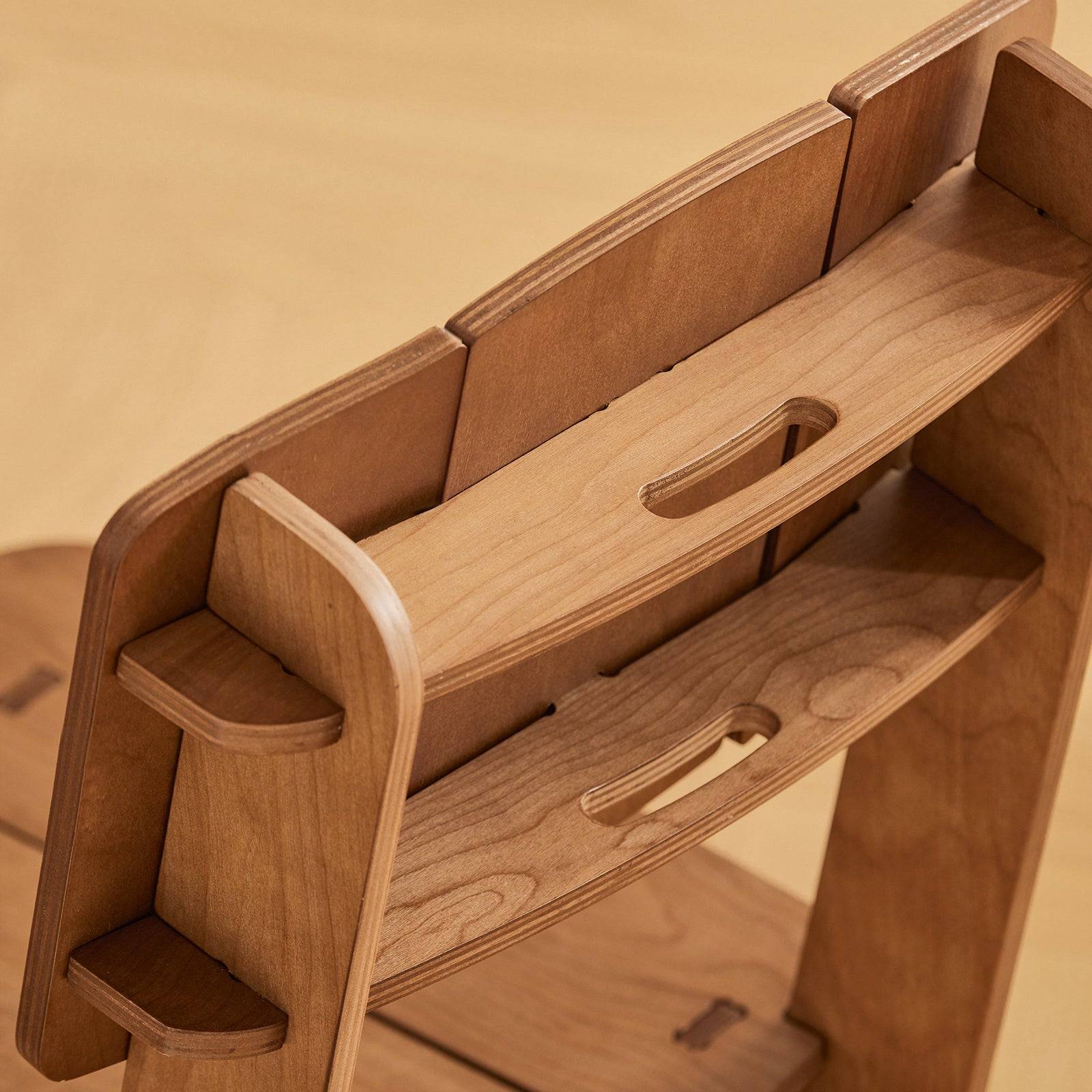 Chaise Confortable en Bois avec Structure à Tenon et Mortaise Marron HFST01-BR - Image 6