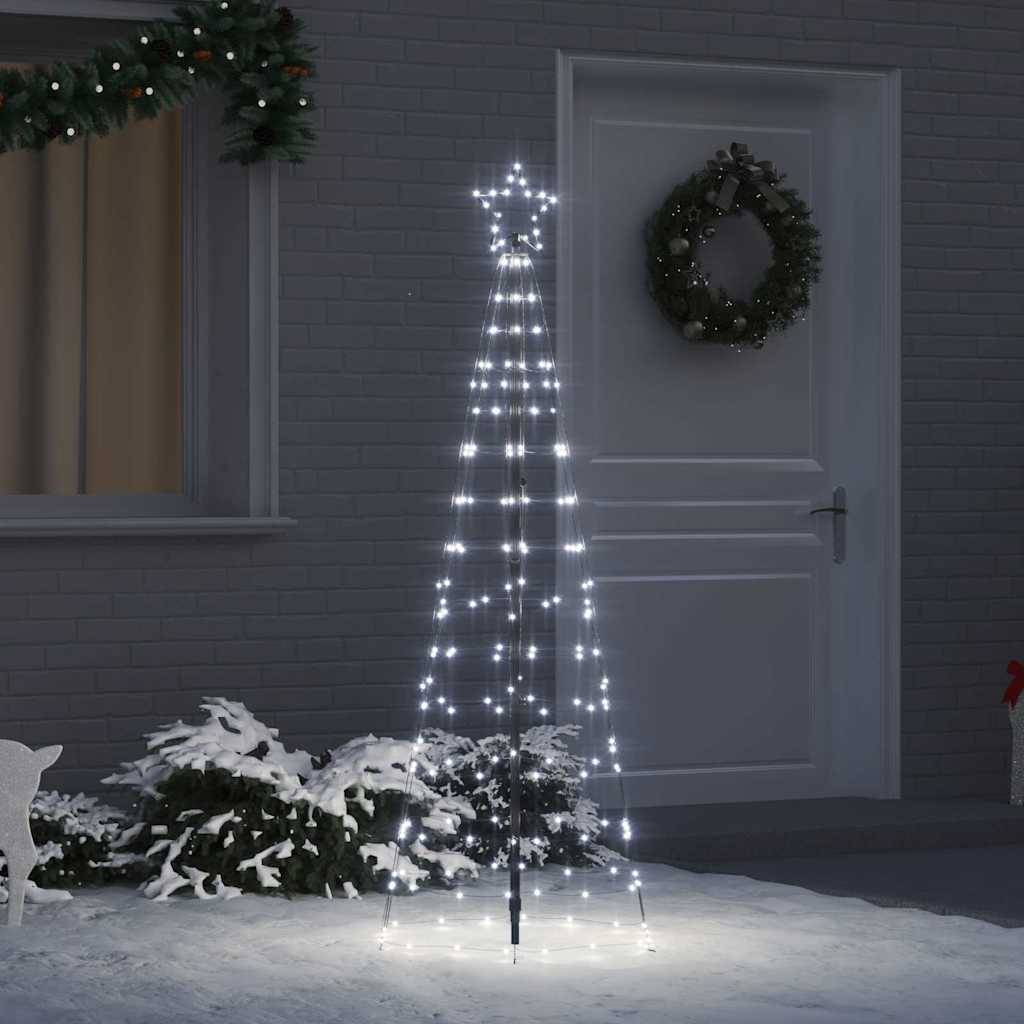 Cortina - Sapin De Noël Enneigé En PVC Et PP Avec Pommes De Pin Et Baies 121x210h 1348 Branches