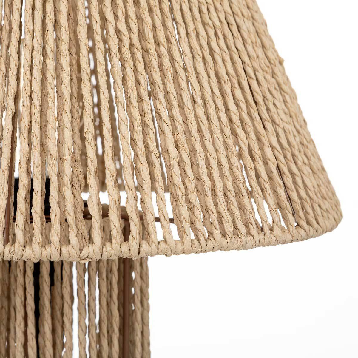 Lampe à Poser Corde "Adria" 38cm Beige - Image 2