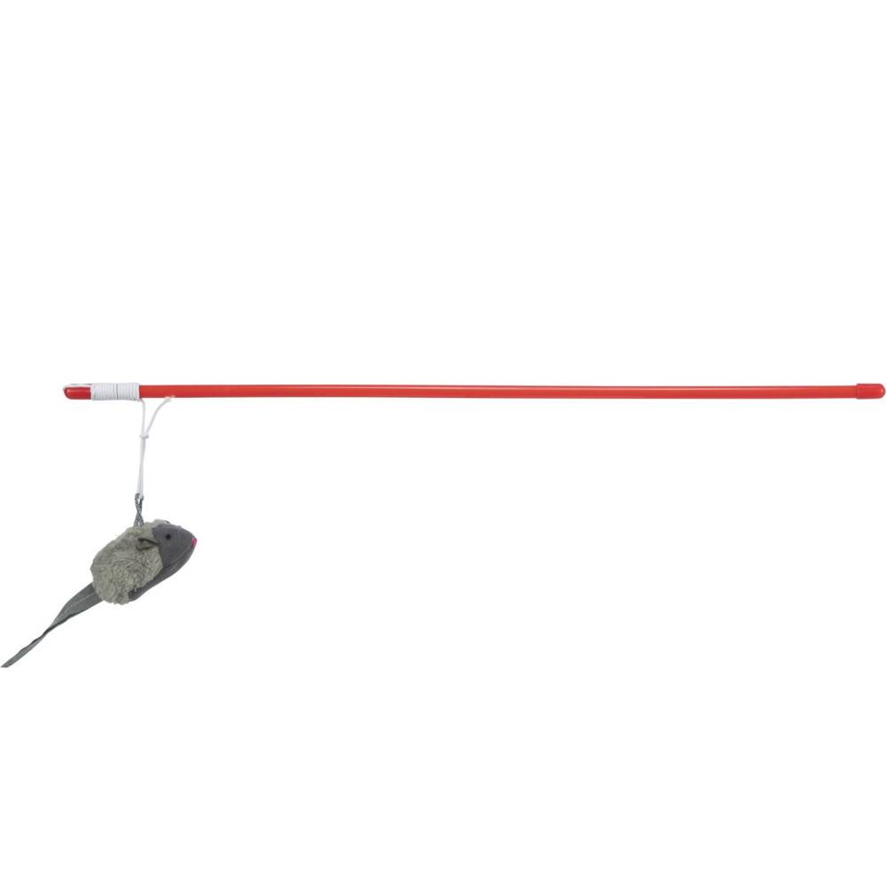 Trixie - Trixie - 1 Cannes à pêche avec souris Squeaky longueur 47 cm pour chat - Image 1