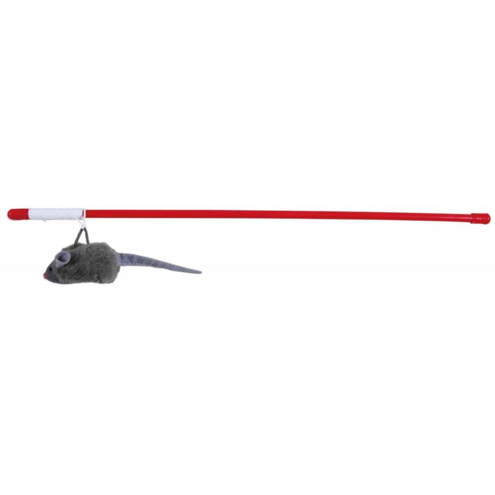 Trixie - Trixie - 1 Cannes à pêche avec souris Squeaky longueur 47 cm pour chat - Image 2