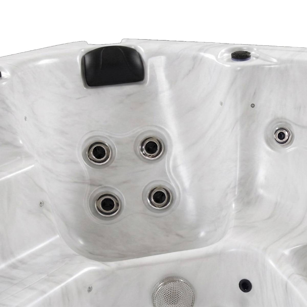 Water Clip - WATERCLIP Spa rigide acrylique KYMA 6 places 25 hydrojets 200 x 200 x 82 cm - Image 3