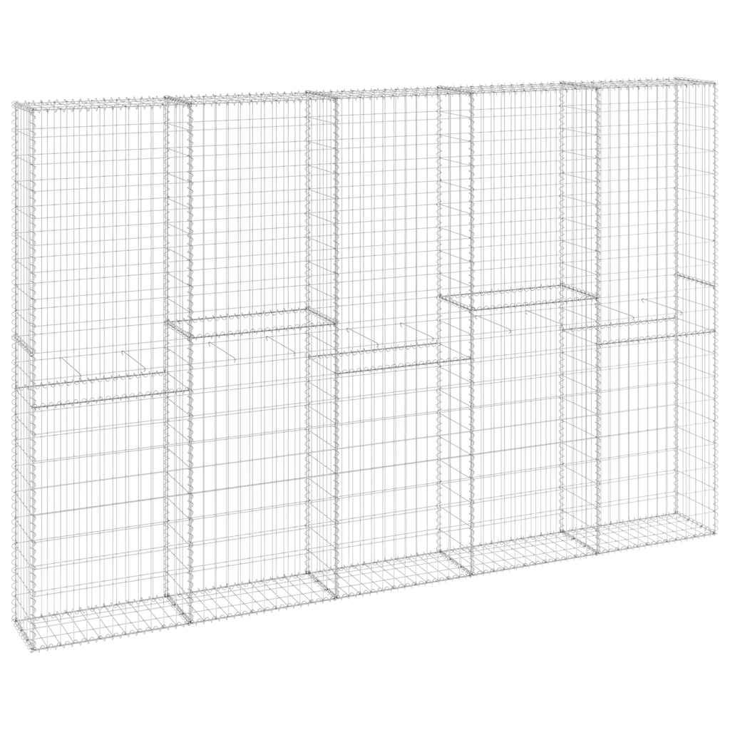 Mur en gabion | Panier de gabion avec couvercles Acier galvanisé 300x30x200 cm - Image 1