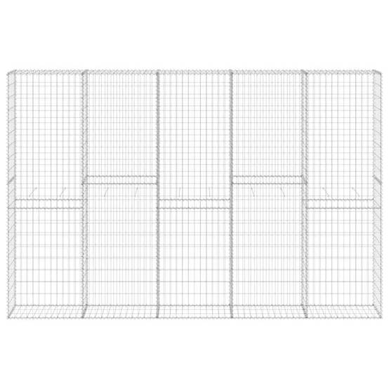 Mur en gabion | Panier de gabion avec couvercles Acier galvanisé 300x30x200 cm - Image 4