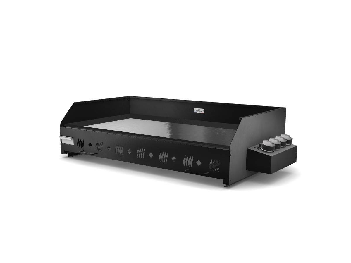 Le Marquier - Plancha gaz Le Marquier Exception Pakita 4105 acier noir 4 brûleurs 105 x 55 - Image 3