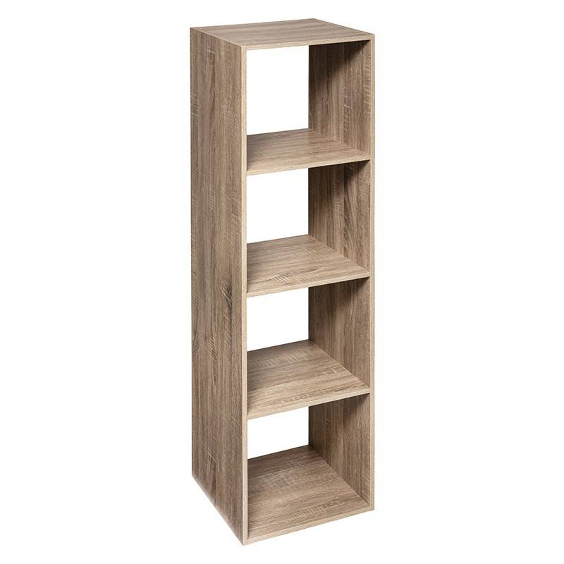 Etagère 4 cases haut Mix naturel 5five - Image 1