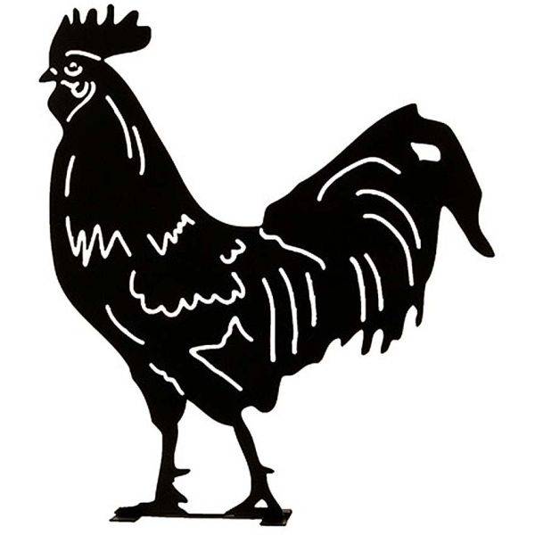 Silhouette animal en métal Garden Coq Wildlife Garden - Image 1