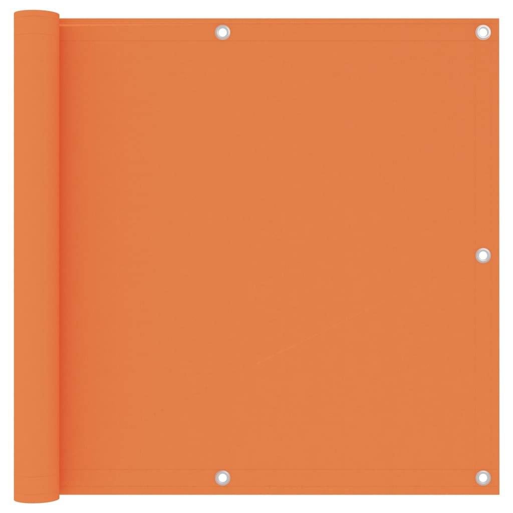 Helloshop26 - Écran de balcon brise pare vue protection confidentialité 90 x 400 cm tissu oxford orange - Image 1