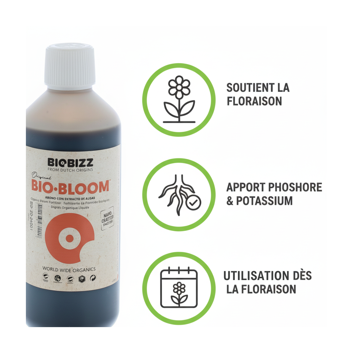 Engrais floraison BIO.BLOOM 500ml - BIOBIZZ - Image 4