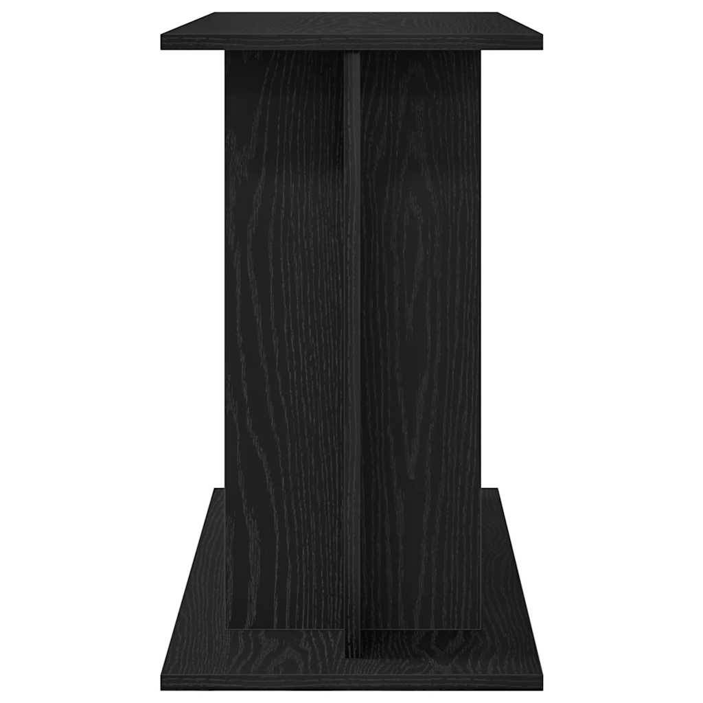 Meuble pour aquarium Chêne Noir avec Étagères de Stockage 80x35x60 cm - ComfortXL Outdoor Living - Image 6