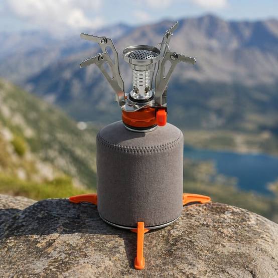 Brûleur pliable et support de cartouche plastique Trailgaz Plus pour camping et randonnée - Image 7