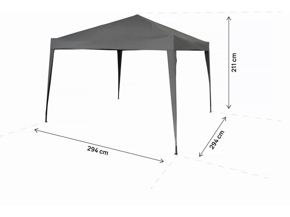 Habitat Et Jardin - Tonnelle De Jardin Pliante "svetlana 3" - 9 M² - 3 X 3 M - Gris -habitat Et Jardin - Image 4