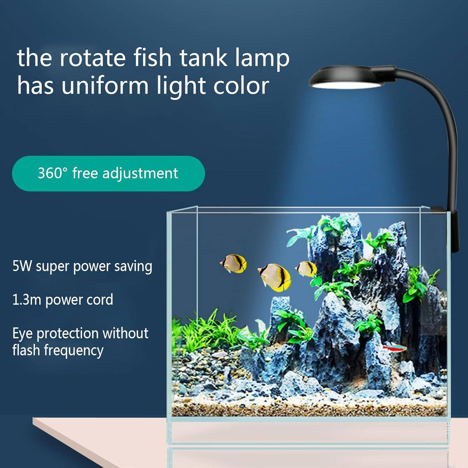 DtopbuyAge - Éclairage LED aquarium - Orientation 360° sans scintillement DtopbuyAge - Image 5