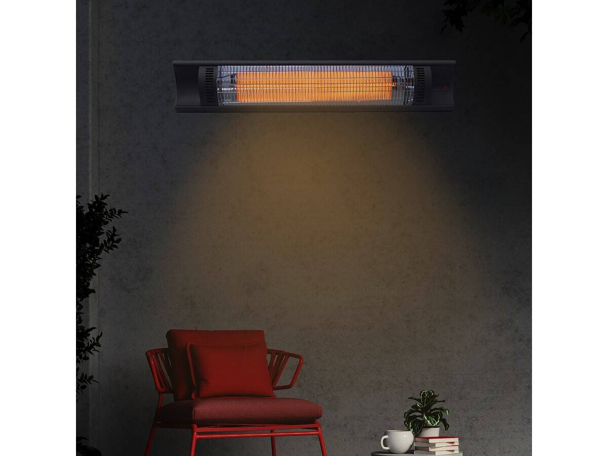 Habitat Et Jardin - Chauffage électrique Radiant En Fibre De Carbone "bola" - 2000w - Noir -habitat Et Jardin - Image 2