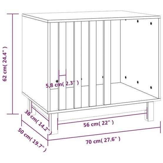 Niche plastique bois marron 70 x 50 x 62 cm - Prolenta premium p380.0 - Image 8