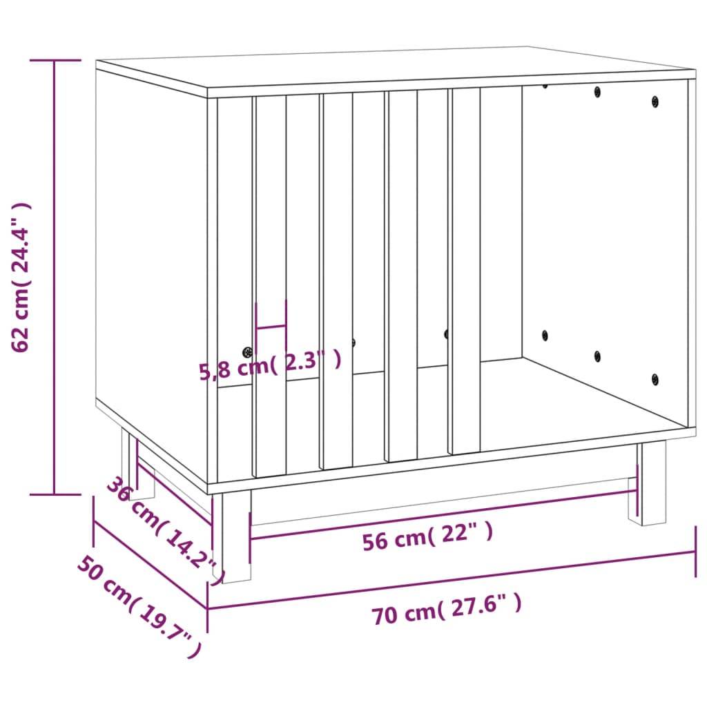 Niche plastique bois marron  70 x 50 x 62 cm  - Prolenta premium p380.0 - Image 8